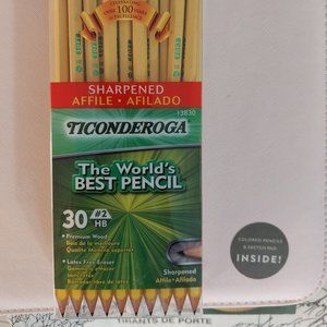 Ticonderoga Pencils Premium Wood #2 HB The World's Best Pencils Latex Free Erase